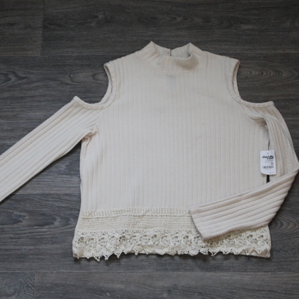 Long Sleeve Cream Sweater